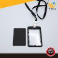 Pack of 30: WBM Badge Holder Set, Transparent Cover Suitable for All Kind of ID Cards, Moisture and Scratch Protection Card Holder - Black. 