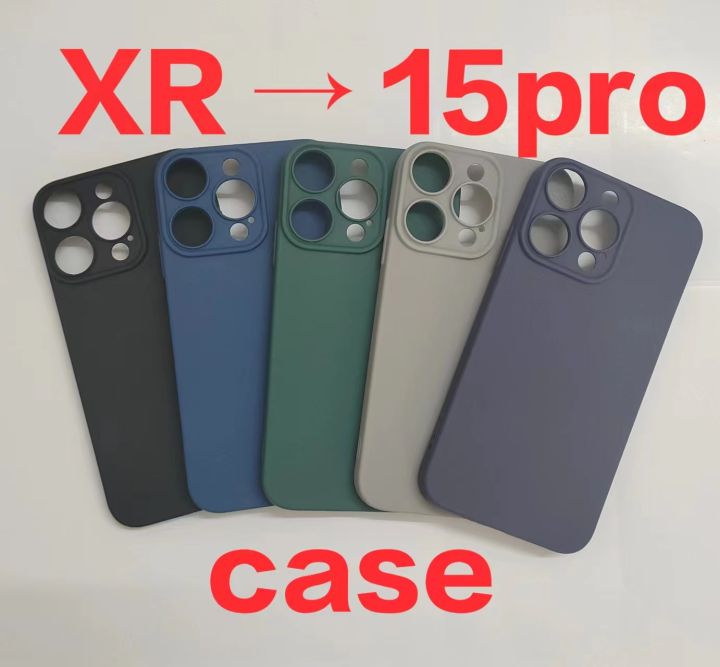 Phone Case For DIY iPhone XR to 15 Pro, XR like 15 Pro Case, XR Convert to 15 Pro Cover, XR to 15 Pro Protective Case