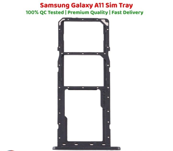 Samsung Galaxy A11 Dual SIM Tray Sim Jacket Sim Slot Sim Door For Samsung Galaxy A11 _ Black