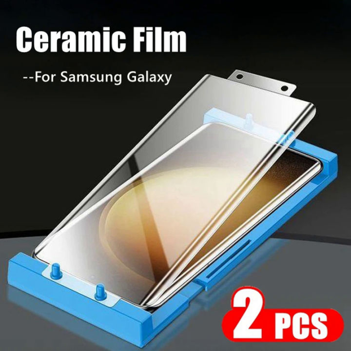 【Solitary waves】Ceramic Film for Samsung Galaxy S23 ultra, S22 ultra , S21 ultra , note 20 Ultra curved screen protector not glass