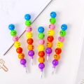 Smiley Cartoon Stationery Pencils Children Gift Rainbow Pen With Funny Faces. 
