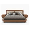 Lotus Premium Solid Wood bed with Brass Inlay. 
