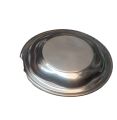 1 Piece Stainless Steel Round Plate 9 inches. 