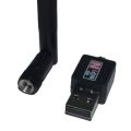 300Mbps USB 2.0 WiFi Wireless Network Adapter with Antenna | 802.11n/g/b High Speed LAN Card Dongle for Desktop & Laptop | Long Range Wi-Fi Receiver, Plug & Play, Stable Connection, Compact Design, Ideal for Windows PC & Gaming. 