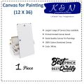 Canvas Board for Painting 12X24, 12X36, 18X36 (Inches). 