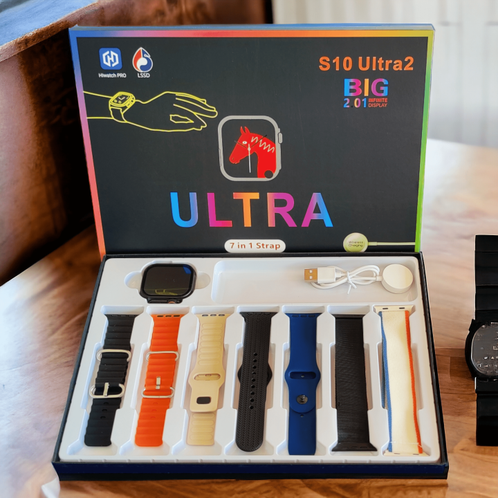 AE900 Ultra Smartwatch | 10-in-1 Straps Set | 49mm Straps | 2.09 Big Display with Bluetooth Calling