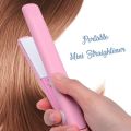 Mini Portable Ceramic Hair Straightener & Curler | Smooth, Silky, Frizz-Free Styling | Random Color. 