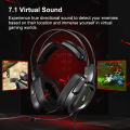 Bloody G575 Virtual 7.1 Surround Sound Gaming Headset - RGB - 7.1 Virtual Sound - Detachable Mic. Design - USB Plug - Punk Yellow Colour. 
