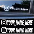 User Name Custom Car Sticker Vinyl Decals Motorcycle Car Stickers. 