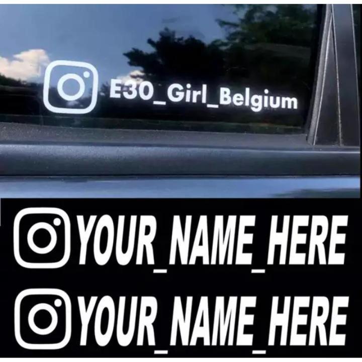User Name Custom Car Sticker Vinyl Decals Motorcycle Car Stickers