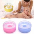 Plastic Baby Care Baby Puff Box Holder Container Talcum Powder Case with Fluff Puff. 