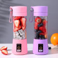 USB Rechargeable Juicer Blender 6 Blades Electric Blender Mini Portable Personal Size Juicer Cup USB Rechargeable Mixer 380ml Food Grade Water Bottle Portable Fruit Juicer Machine. 