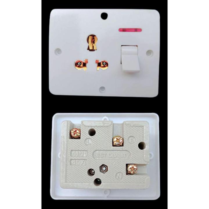 Procelain Power plug socket 40A for Air conditioner Ac