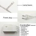 Fancy White Blinking LED Fairy Light String Flashing - 220V - for Birthday Party Eid Milad Melad Wedding Christmas Function Home Decoration. 