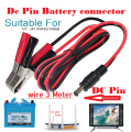12 Volt Dc Battery Clip To 12 Volt Dc Pin Jack Cable 3 meter Wire - Dc Power jack. 