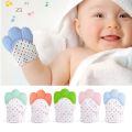 Baby Silicone Mitts Teething Mitten Glove Sound Teether Newborn Chewable Nursing Mittens Baby Teething Mittens Baby Teethers Baby Care Teething mittens to avoid eating muds Baby Teething Gel and toys. 