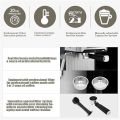 Orvica / Lexical Espresso Coffee Maker Machine for Home Office Restaurant Cafe Automatic Digital Display and setting Steam Milk Froth Multi Espresso Coffee Maker 1.6 L. 