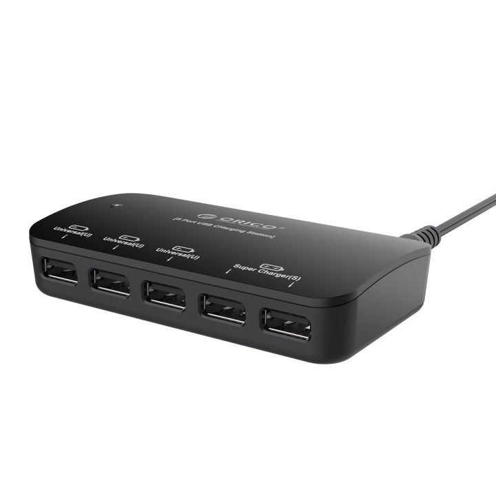 ORICO%205%20Port%20USB%20Hub%20Super%20Charger%20with%2012V%203A%20Power%20Adapter%20DCP-5U%20Black%20-%20Image%203