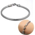 High Quality charm Snake Chain Fine Pandora Bracelet GIFT Fit European Authentic Charm Bracelet for Women DIY Jewelry Makingbead. 