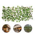 Plant Fence Artificial Garden Plant Fence Garden UV Protected Privacy Screen Used For Decoration Height:1.2 Feet Extended Widtht:4 Feet. 