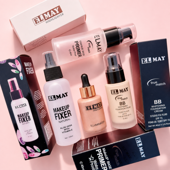 ELMAY%20-%20Deal%20of%2004%20%20Fixer(100ml)%20+%20Foundation%20Pump%20+%20Liquid%20Highlighter%20+%20Primer%20Pump%20-%20Image%202