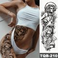 Waterproof Temporary Big Arm Sleeve Tattoo Sticker Greek Goddess Medusa Poseidon Owl Flash Tattoos Woman Body Art Tatto Men. 