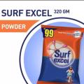 Pack of 5 Surf Excel Original Quick Wash Detergent Powder 320 grams pouch. 