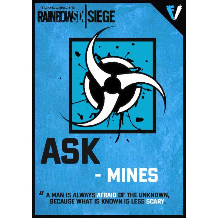 Cool R6 Qoute Tom Clancy's Rainbow Six Siege Games Enthusiasts Gaming Room Posters ...