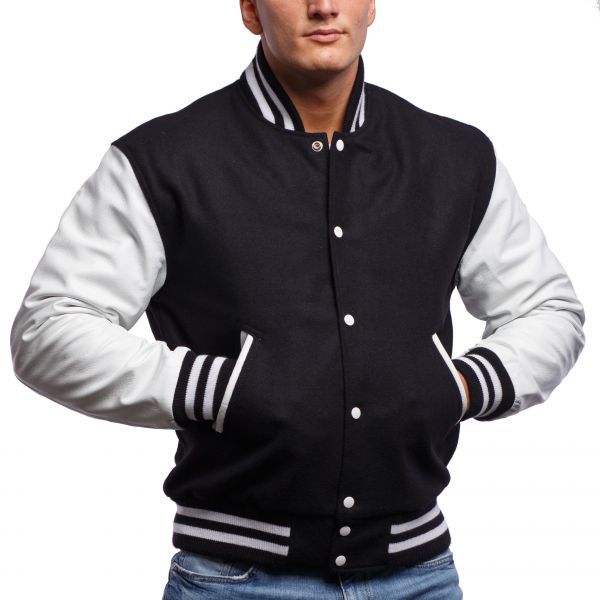 black & White Baseball jacket for men