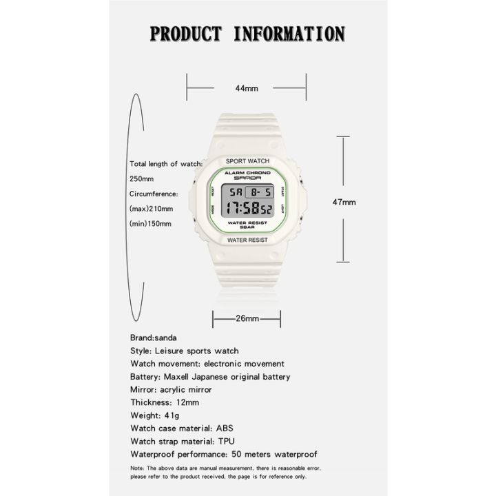 SANDA%20Watch%20293%20Digital%20Watch%20Men%20Women%2050M%20Waterproof%20Sports%20Watches%20Male%20Ladies%20Clock%20Electronic%20Square%20Watch%20Lover's%20Wrist%20-%20Image%207