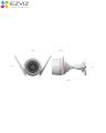 EZVIZ H3c 2K⁺ 4MP Color Vu Smart Wi-Fi Camera. 