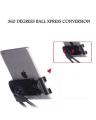 Lazy Bendable Flexible Hang Neck Phone Holder 360 Degree Rotation Mobile Stand - Black. 