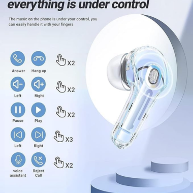 WKSHOP%20Air%2031%20Transparent%20Wireless%20Earbuds%20Bluetooth%205.3%20TWS%20Earphones%20HD%20Bass%20Touch%20Control%20Noise%20Reduction%20Gaming%20Earbuds%20Long%20Battery%20Stereo%20Sound%20Compatible%20with%20Android%20iOS%20Mobile%20Phones%20Charging%20Case%20Low%20Latency%20Handsfree%20Music%20Ear%20Buds%20-%20Image%204