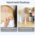 Handheld Fan Usb Rechargeable Mini Portable Air Cooler Creative Desktop Fan Foldable Handheld Electric Summer Cooling Fan. 