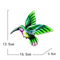 Metal Hummingbird Garden Wall Decor Colorful Outdoor Fence Art Patio Sculptures Hanging Decorations for Yard Porch Living Room Bedroom Home. 
