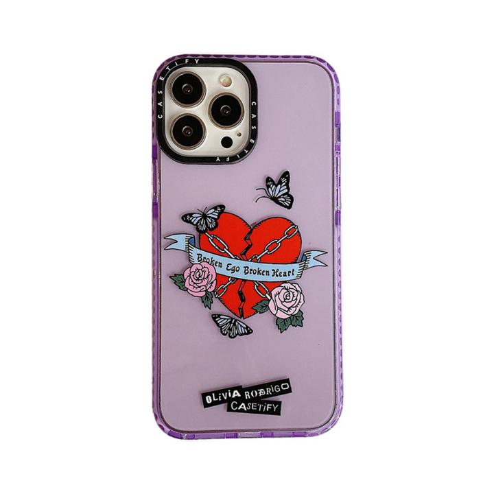 Casetify Olivia Rodrigo Butterfly Heart Cover Case Apple iPhone 7 8 Plus X XS XR 11 12 13 Mini Pro Max SE 2020 Casing