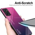 Vantime for OPPO A76 Case Gradient Phone Back Hard Glass Cover. 