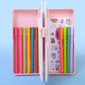 Pencil Case Multifunctional Bookshelf 2-in-1 Efficient Space Foldable Reading Shelf Pencil Box Simple Book Display For Schools Supples 1Set. 