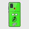 Samsung Galaxy A21s Cover - SkinLee HQ Infinity Glass Case (Soft) - I am a simple woman - SKINLEE-620-1-797-487. 