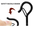 25 PCS Metal Hanging Hook with Safety Buckle, Windproof Screw Hooks for Hanging Outdoor String Lights for Hanging Plants,. 