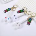 Kpop Idol Newjeans Bunnies Keychians 10 Color Electronic Mini Light Stick Keyring Pendant. 