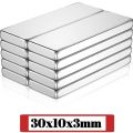 5Pcs Neodymium Magnet 30mm×10mm×3mm N 52 Available in Pakistan. 