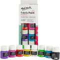 Mont Marte Textile & Fabric Paint Set - 8 Pieces x 20ml - Permanent Textile Paints - Ideal Colours for Clothing, Bags and All Fabrics. 