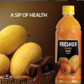 No Added Sugar FRESHER 500ML Pack of 12 - Pure, Natural Fruit Juice, Refreshing and Healthy. 