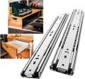Drawer Slides Heavy Duty 1 pair size 10 12 14 16 18 20 22 24 Inch Full Extension Ball Bearing Rails Side Mount Cabinet Glides. 