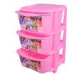 3 Layer Multicolor Plastic Cabinet For Storage Organizer - Premium Quality Plastic Kitchen Organizer - Drawer For Clothes & Kids Toys. 