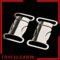 【TOYFULCABIN】 2x Metal Side Release Buckle Clip for Craft Webbing Paracord Bag Strap. 
