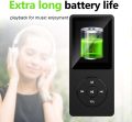 Mp3 Player with FM Radio and Voice Recorder, Ultra Slim Music Player with Video Play Text Reading and Build-in Speaker Support up to 128GB, Music Earphone Included (Black). 