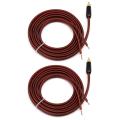 2X RCA Speaker Cable Bare Wire Speaker Wire to RCA Plug, Replace RCA Plug Connector Adapter to Bare Wire Open Audio. 