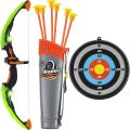 Light Up Archery Bow and Arrow Toy Set for Boys Girls With 3 Suction Cup Arrows. 